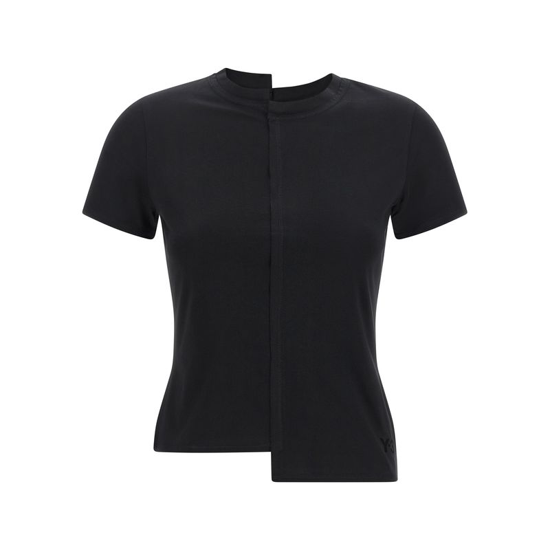 Y-3 Black Cotton Women's T-Shirt
